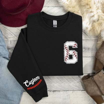 Custom Baseball Sweatshirt, Baseball Mom Crewneck, Baseball Sweatshirt, Custom Baseball,Personalized Baseball, Sport Mom Shirt, Baseball tee-ilovevango