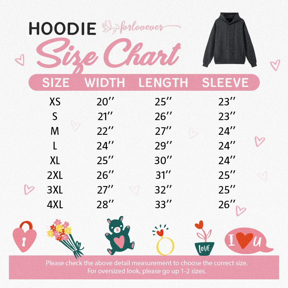 Forlovever Custom Couple Photo Embroidered T-Shirt Sweatshirt Hoodie