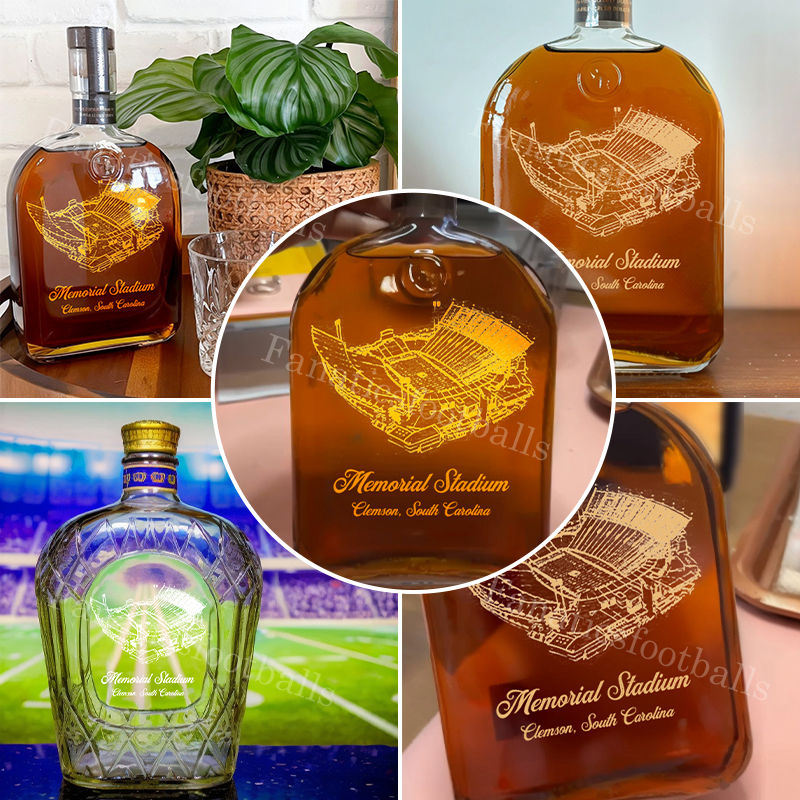 Memorial Stadium (Clemson) Whiskey Bottles-Gifts For Sports Lovers
