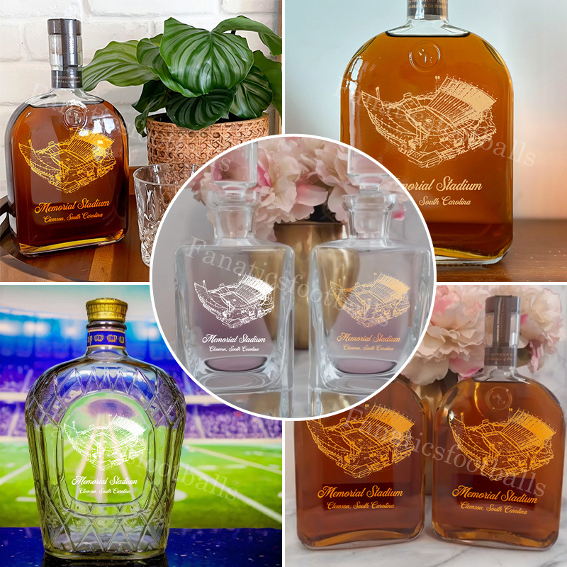 Memorial Stadium (Clemson) Whiskey Bottles-Gifts For Sports Lovers