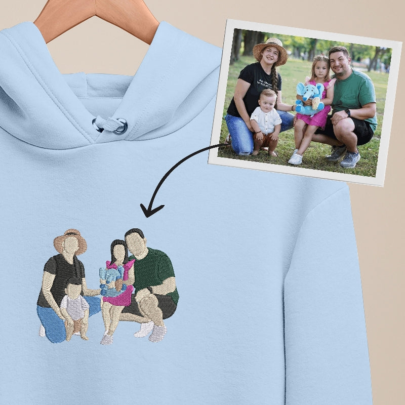 Gifts For Family Custom Embroidered Hoodie Sweatshirt Gifts For Dad