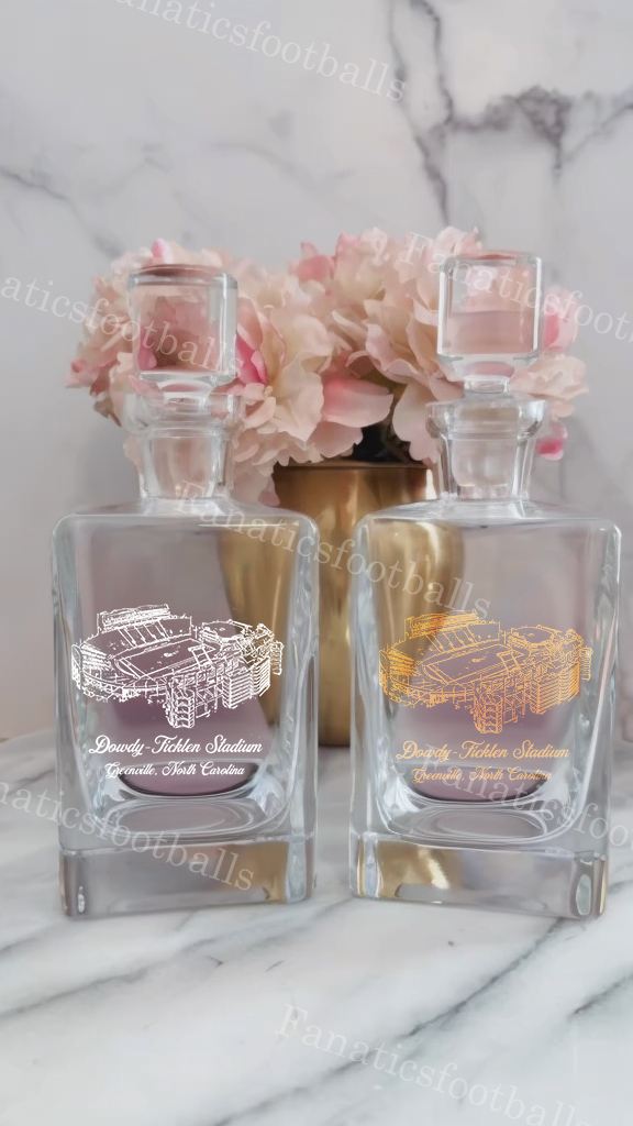 Dowdy-Ficklen Stadium Whiskey Bottles-Gifts For Sports Lovers
