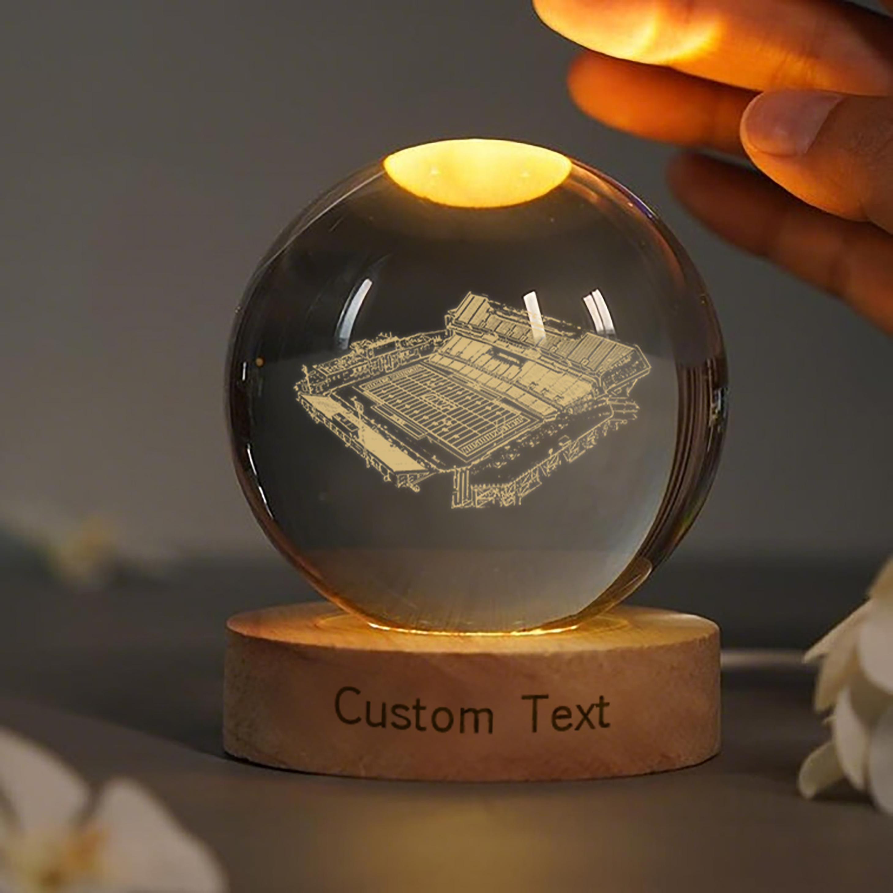 Bridgeforth Stadium 3D Spherical Crystal Lamp
