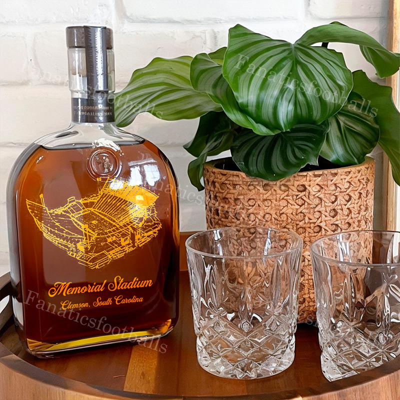 Memorial Stadium (Clemson) Whiskey Bottles-Gifts For Sports Lovers