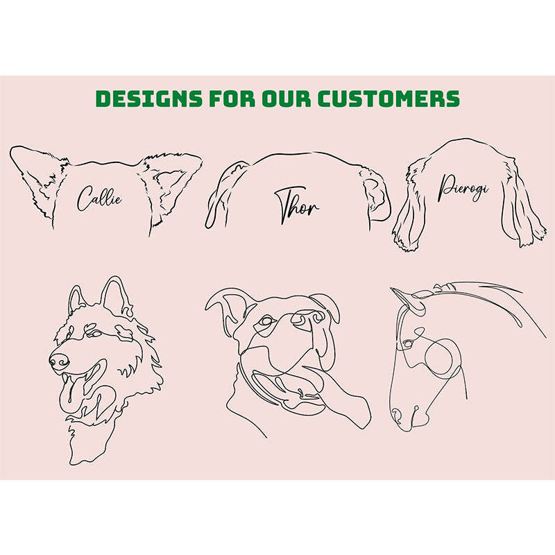 Custom Dog Cat Ears Hoodie Sweatshirt , Dog Lover Hoodie, Line art Dog Ears Hoodie, Pet Lover New Dog Owner-ilovevango