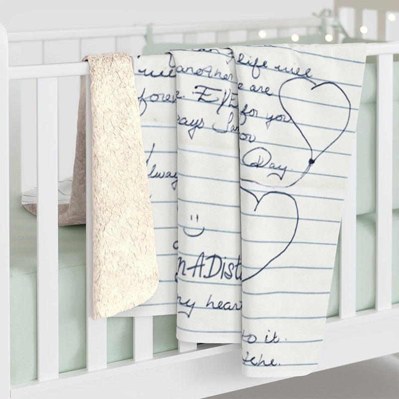 Custom Blanket Bereavement Gift Memorial Gift for Loss of Mother Dad Handwriting Gift Condolence Gift Sympathy Gift-ilovevango