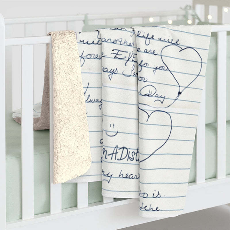 Custom Blanket Bereavement Gift Memorial Gift for Loss of Mother Dad Handwriting Gift Condolence Gift Sympathy Gift-ilovevango