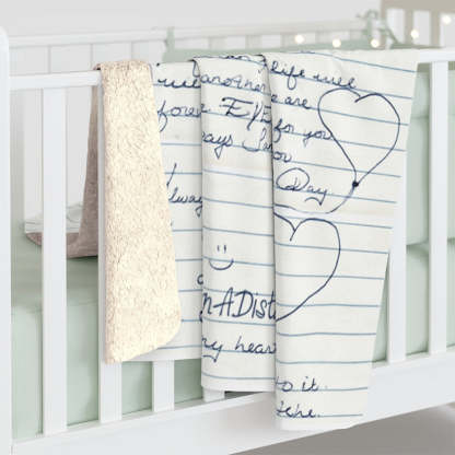 Custom Blanket Bereavement Gift Memorial Gift for Loss of Mother Dad Handwriting Gift Condolence Gift Sympathy Gift-ilovevango