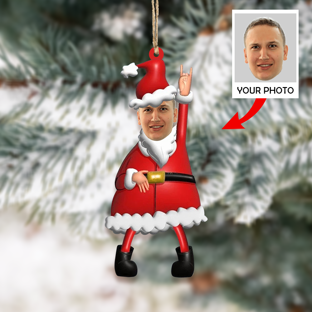 Custom photo Ornament | Santa