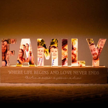 Family Whole Lot Of Love Photo Gallery Personalized LED Night Light