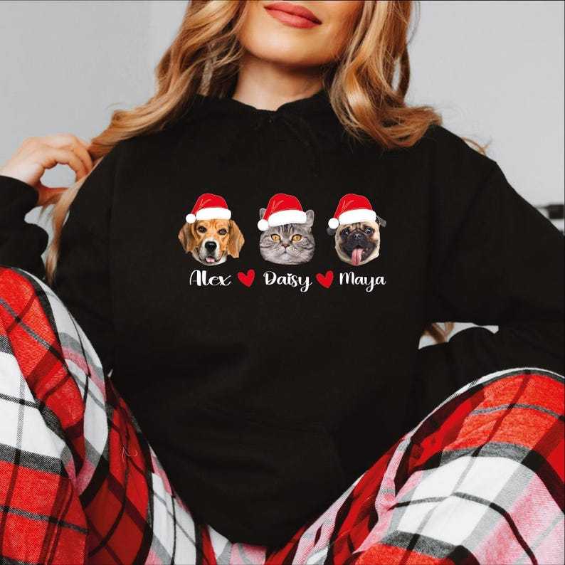 Personalized Christmas Dog Sweatshirt – Funny Holiday Dogs Shirt, Xmas Dog Sweater