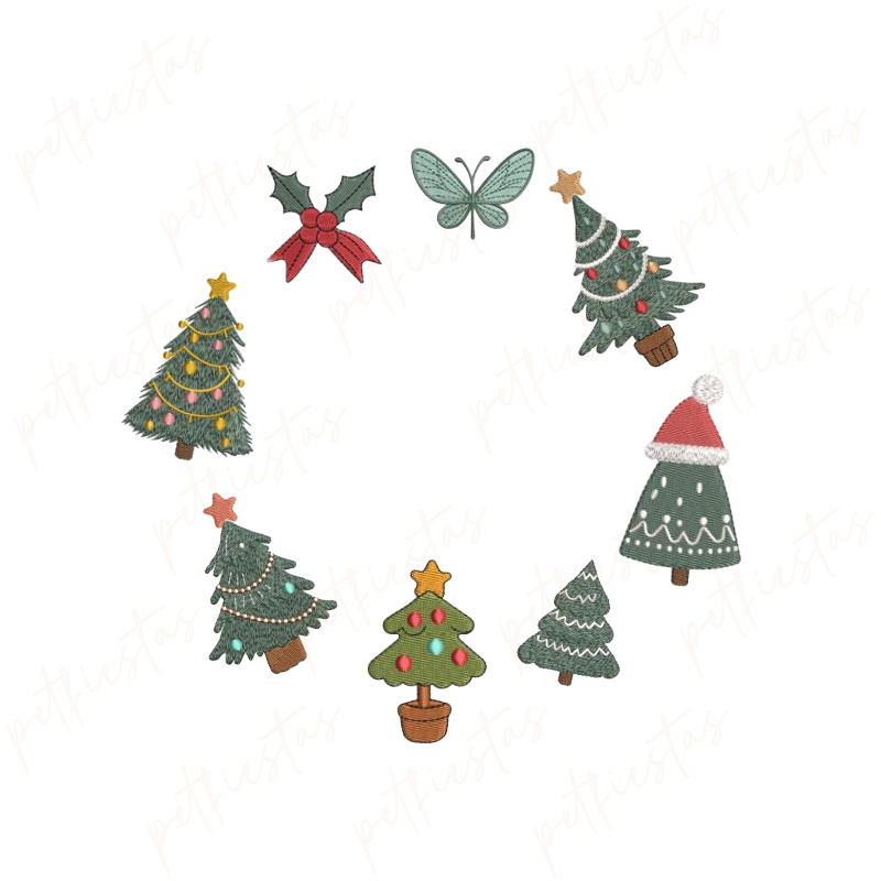 Custom Pet Portrait Christmas Sweatshirt with Festive Embroidered Elements