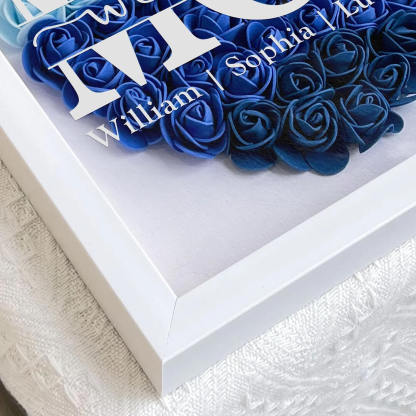 Mom Gift I Love You Every Day - Personalized Flower Shadow Box