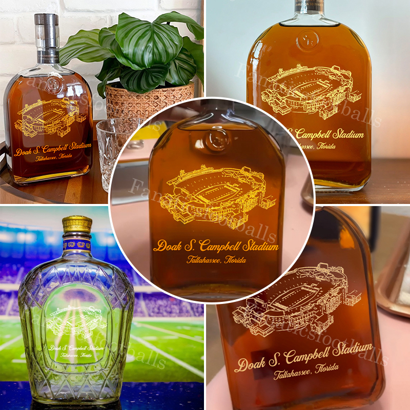 Doak S. Campbell Stadium Whiskey Bottles-Gifts For Sports Lovers