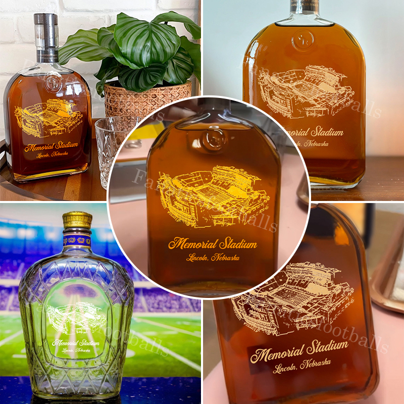 Memorial Stadium (Lincoln) Whiskey Bottles-Gifts For Sports Lovers