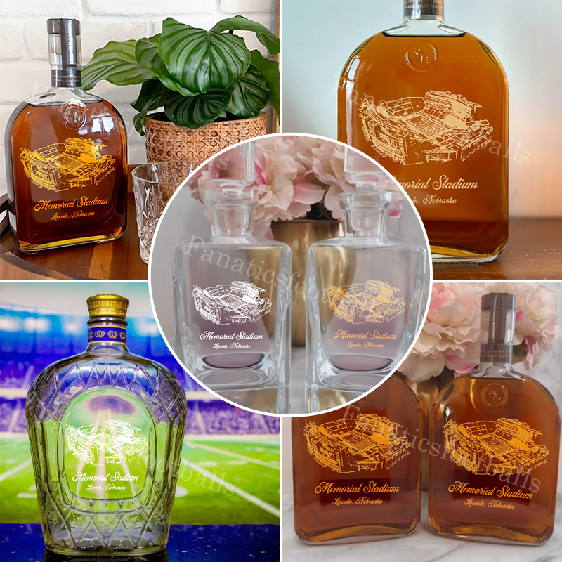Memorial Stadium (Lincoln) Whiskey Bottles-Gifts For Sports Lovers