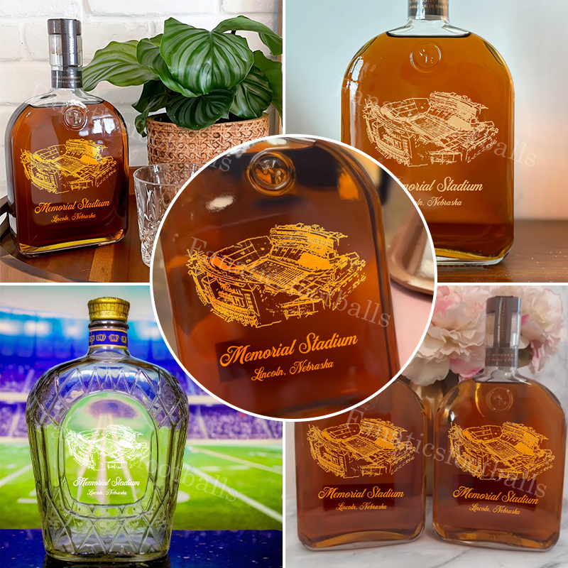 Memorial Stadium (Lincoln) Whiskey Bottles-Gifts For Sports Lovers