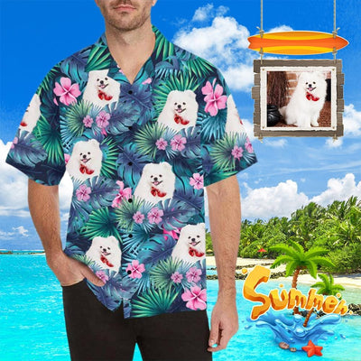 Hawaiian Shirts with Faces on Them Lovely Dog Create Your Own Hawaiian Shirt Customizable Hawaiian Shirts for Him-ilovevango