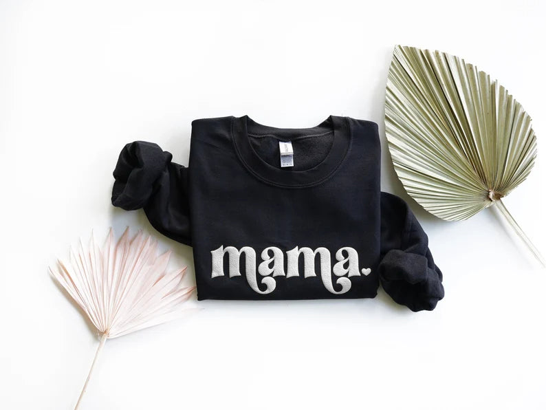 Mama Sweatshirt, Mama Est Sweatshirt, Mothers Day Gift, Cool Mom, First Mothers Day Gift, Personalized Gift, Mom Life Shirt, New Mom Gift-ilovevango