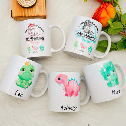 ?Don't Mess With Mamasaurus- Custom Mug-ilovevango