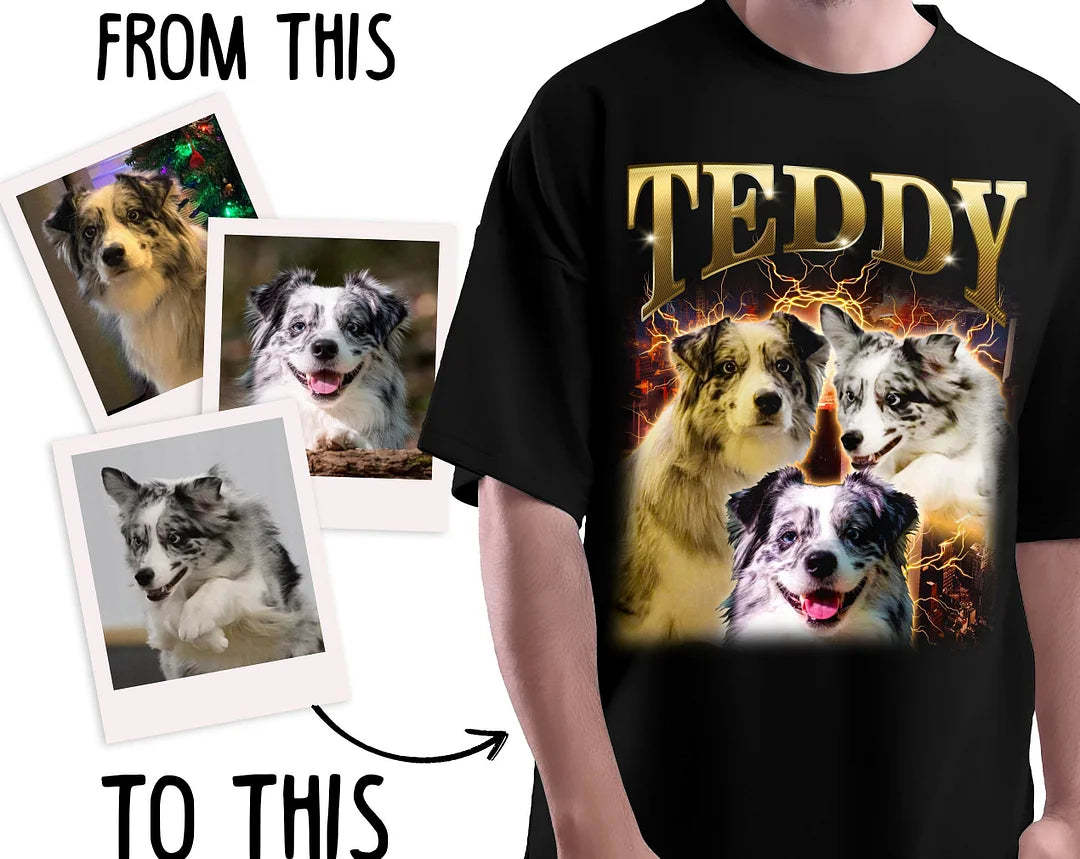 Custom Vintage Hip Hop Vintage Pet Tee