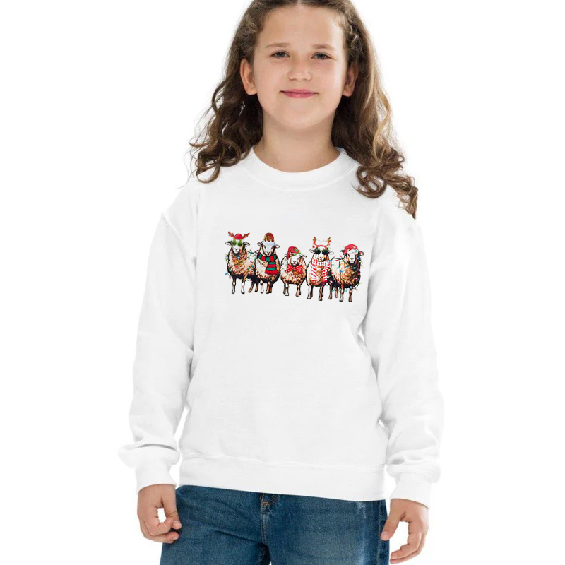 Sheep Lover Animals Holiday Christmas Sweatshirt