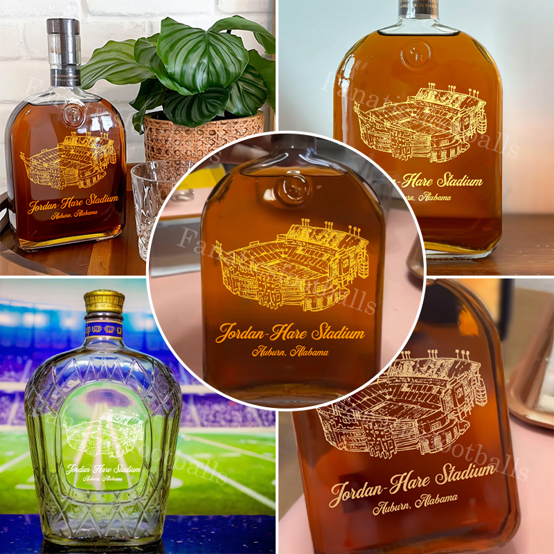 Jordan-Hare Stadium Whiskey Bottles-Gifts For Sports Lovers