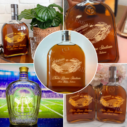 Notre Dame Stadium Whiskey Bottles-Gifts For Sports Lovers