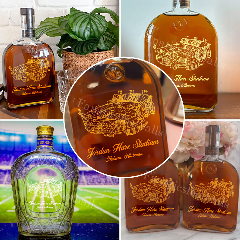 Jordan-Hare Stadium Whiskey Bottles-Gifts For Sports Lovers