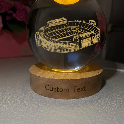 Neyland Stadium 3D Spherical Crystal Lamp