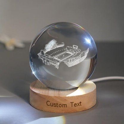 Lane Stadium 3D Spherical Crystal Lamp