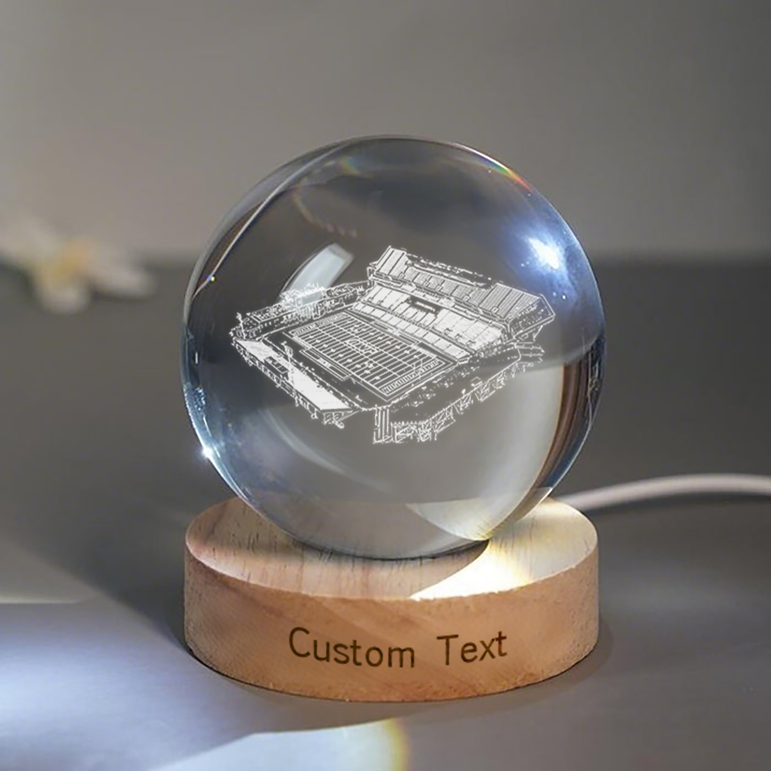 Bridgeforth Stadium 3D Spherical Crystal Lamp