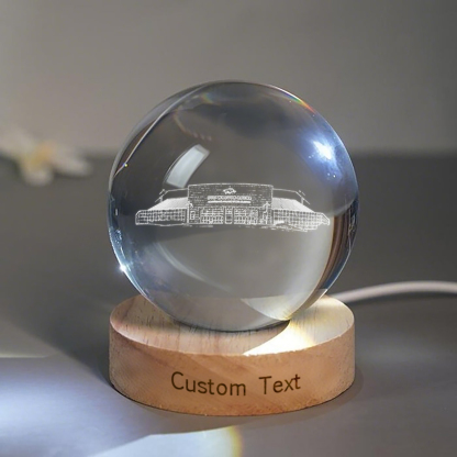 Bud Walton Arena 3D Spherical Crystal Lamp