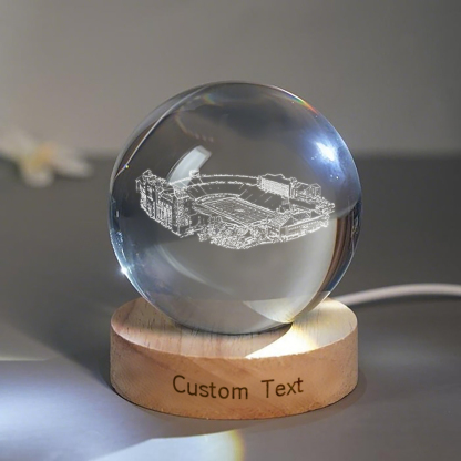 Folsom Field 3D Spherical Crystal Lamp