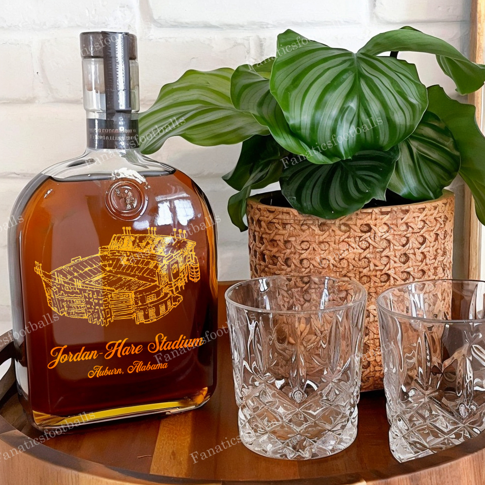 Jordan-Hare Stadium Whiskey Bottles-Gifts For Sports Lovers