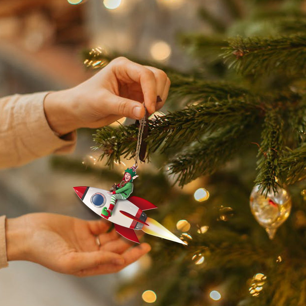 Custom photo Ornament | Riding Kid