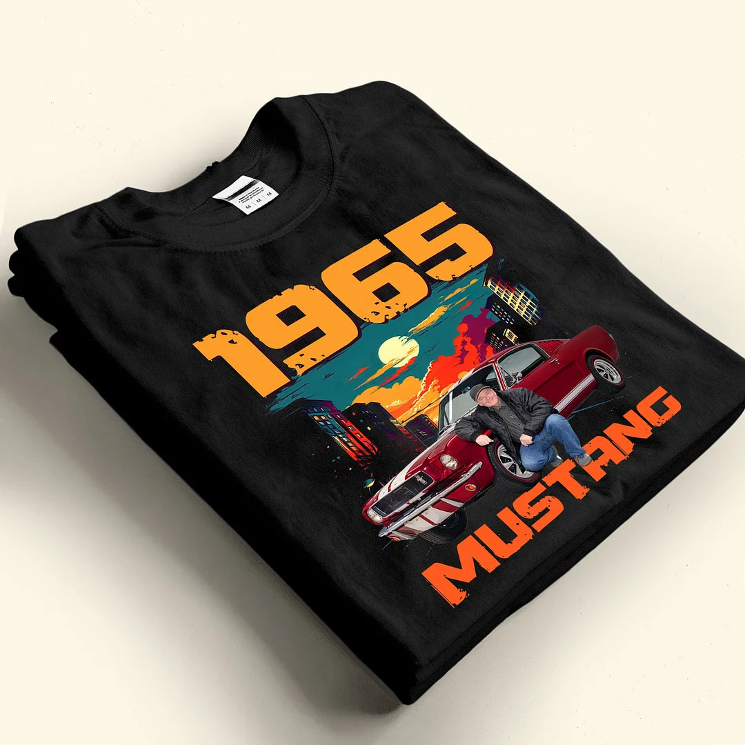 Car Vintage Tee - Personalized Photo Shirt