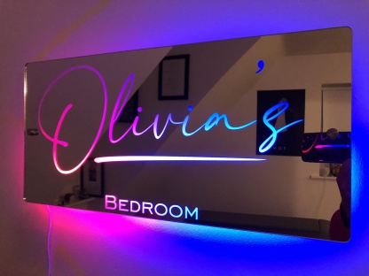 🎄Hot Sale🎄Personalised Name Mirror - Light Up Mirror(Buy 2 Get Free Shipping)