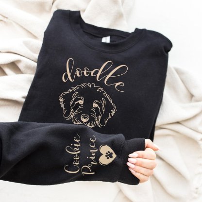 Custom Dog Mama Sweatshirt with Dog Photo, Dog Photo Printed Hoodie T-shirt