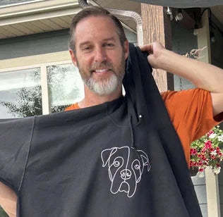 Personalized Pet Embroidered Center Sweatshirt