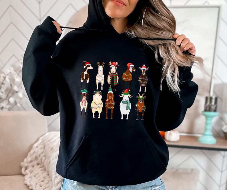 Goat Lover Animals Holiday Christmas Sweatshirt