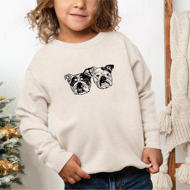 Custom Pet Photo + Name Printing T-shirt Custom Dog Cat Graphic Tee Sweatshirt Hoodie