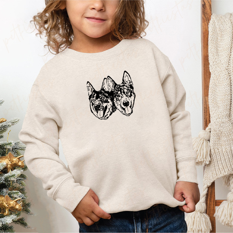 Custom Pet Photo + Name Printing T-shirt Custom Dog Cat Graphic Tee Sweatshirt Hoodie
