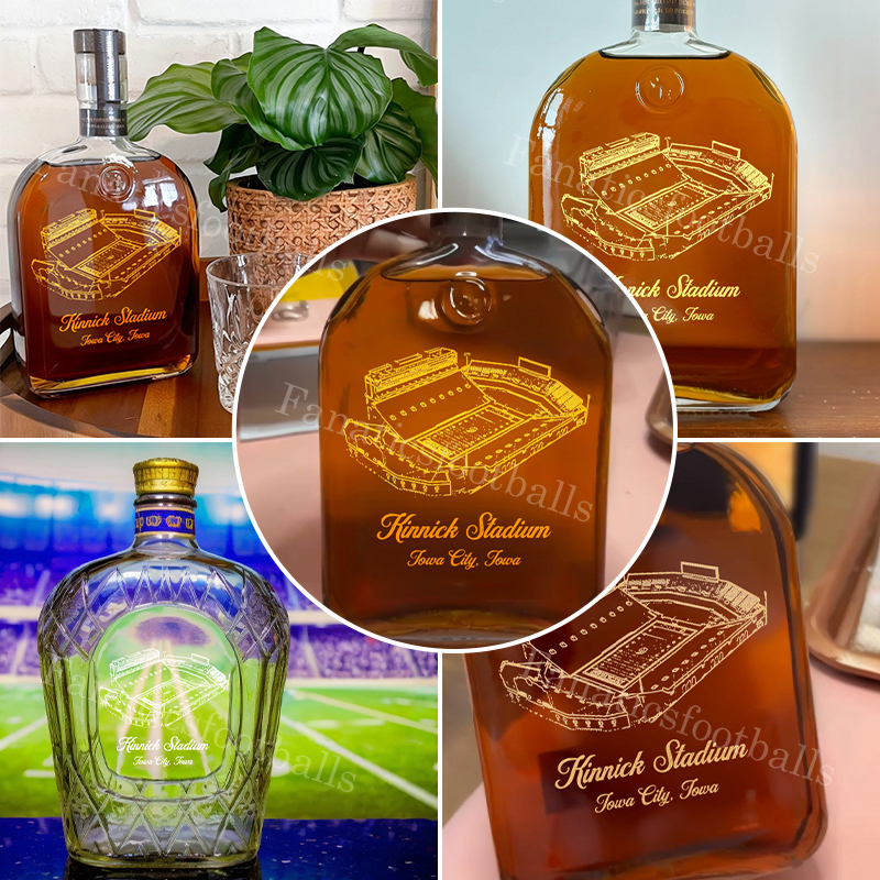 Kinnick Stadium Whiskey Bottles-Gifts For Sports Lovers