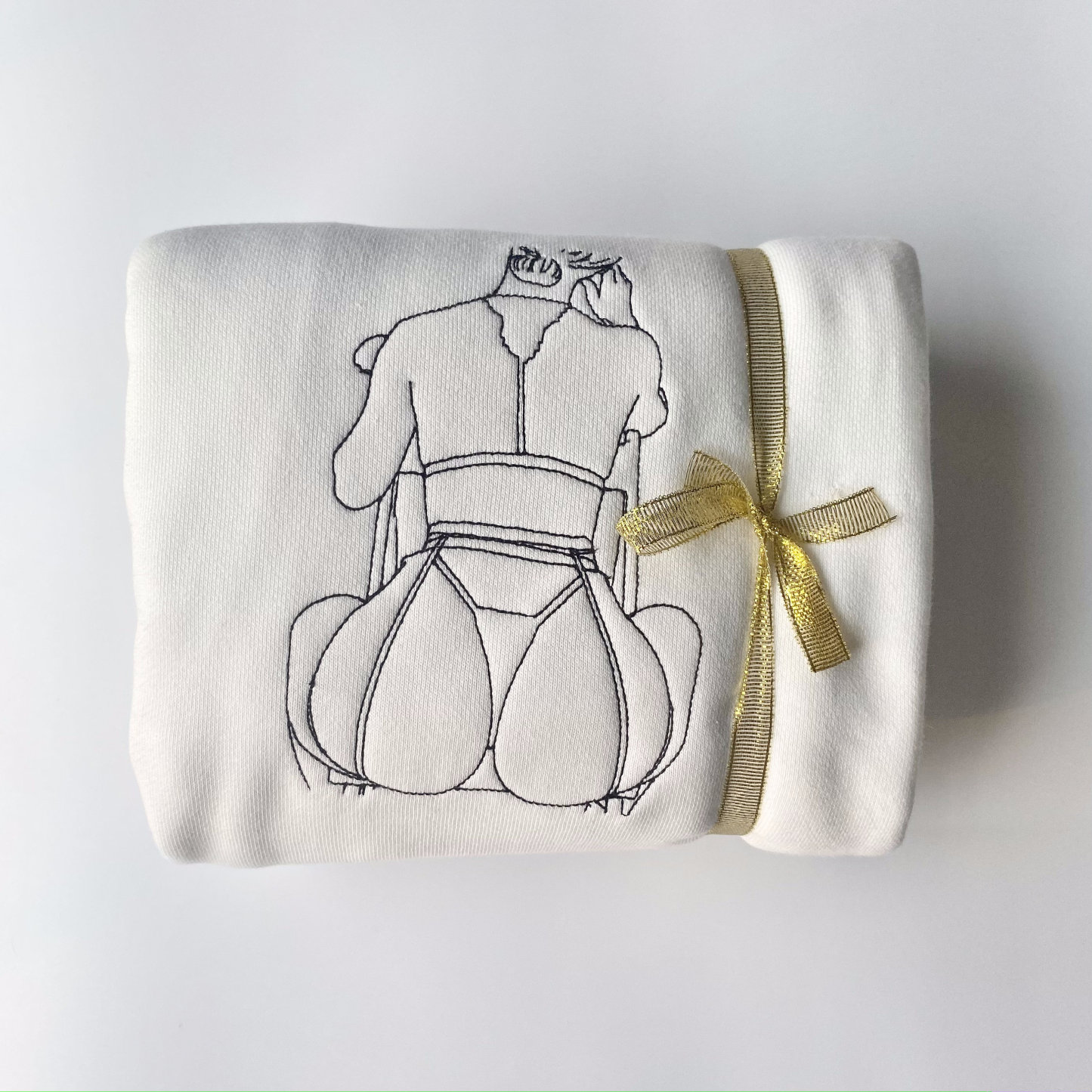 Custom Embroidered Sweatshirt – Personalized Sexy Portrait Gift for Him 💕🔥