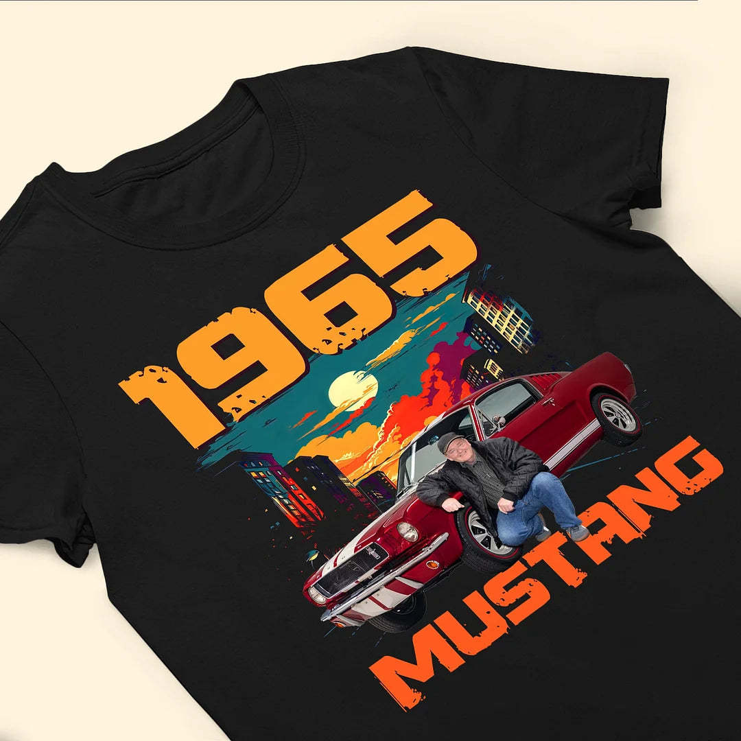 Car Vintage Tee - Personalized Photo Shirt