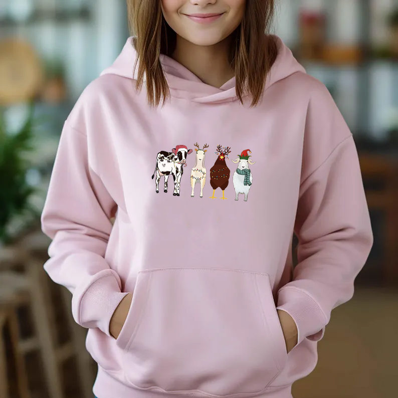 Custom Farm Animal Christmas Sweatshirt – Perfect Holiday Gift for Farm Animal Lovers