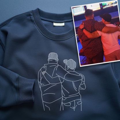 Custom Embroidered Photo Portrait Sweatshirt