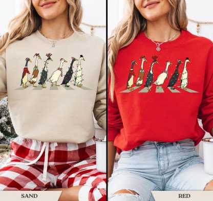 Christmas Santa Duck Christmas Sweatshirt