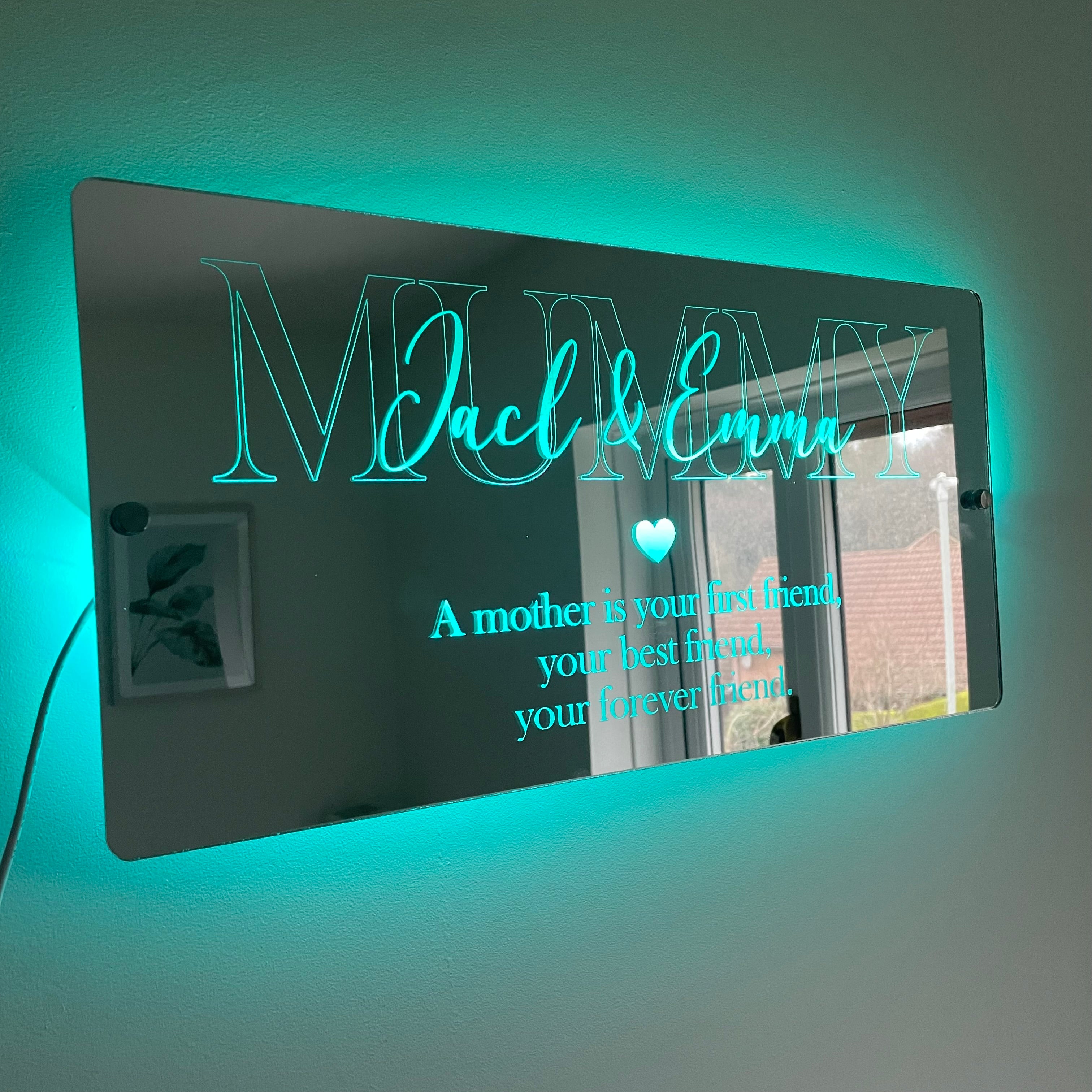 🔥Mother’s Day Sale🔥Personalised Mother’s Day Mirror - Light Up Mirror